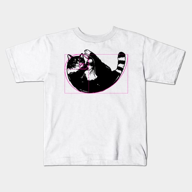 Golden Catio Kids T-Shirt by Hodrn